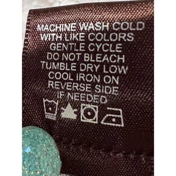 Multiples Rayon blouse bell sleeves animal print & teal paisley Design XL - Picture 8 of 8